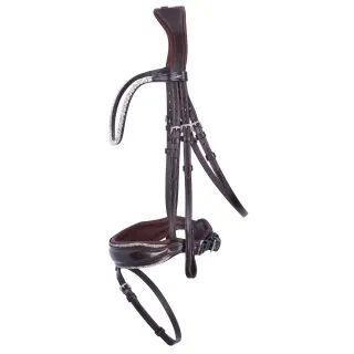 Ogłowie Schockemöhle "Luxury Dressage" Espresso/Toffe/Silver 24h