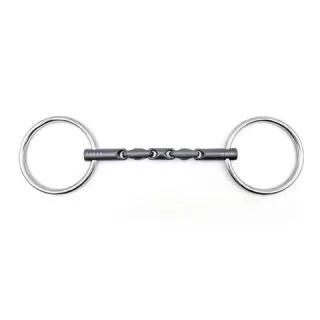 Wędzidło wielokrotnie łamane Fager "Wilma Titanium Loose Rings" 10 mm