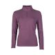 Koszulka funkcyjna z golfem HKM "Supersoft" Dark Lilac