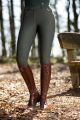 Bryczesy HKM "Beagle Knee Patch" Deep Green