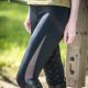 Legginsy damskie HKM "Edinburgh Mesh" Black 24h
