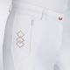 Bryczesy HKM "Alexis Full Seat Silicone" White