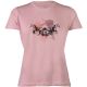 T-shirt damski HKM "Running Horse" Antique Pink 