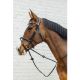 Ogłowie Dy'on "Medium Flash Noseband Soft Leather SO" Black