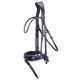 Ogłowie Schockemöhle "Luxury Dressage" Black/Blue/Silver 24h