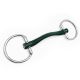 Wędzidło oliwkowe profilowane Fager "Andrea Hard Rubber bit Fixed rings" 16 mm 24h
