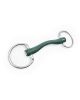 Wędzidło oliwkowe profilowane Fager "Andrea Soft Rubber bit Fixed rings" 16 mm