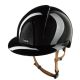 Kask KEP Italia SMART NOVA/ Polish Black/ Polo Visor/ Glitter Black/ Beige Strap