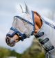 Maska przeciw owadom Horseware "Rambo FlyMask Plus" Oatmeal/Navy