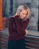 Sweter FAGER Charlie Cashmere & Merino Wool Burgundy