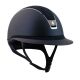Kask Samshield "Miss Shield Shadowmatt" Mat Blue/Flower Embrodery Top/Flower Embrodery Band/Crystal Fabric Silver Blazon 2.0 24h