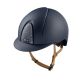 Kask KEP Italia SMART NOVA/ Textie Blue/ Standard Visor/ Glitter Silver/ Beige Strap