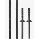 Wodze gumowe LeMieux ''Continental'' Black/Silver 