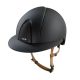 Kask KEP Italia SMART NOVA/ Textile Black/ Polo Visor/ Glitter Black/ Beige Straps