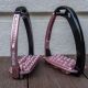 Strzemiona skokowe Tech Stirrups "Venice Sloped Evo Swarovski" Black/Pink