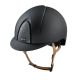 Kask KEP Italia SMART NOVA/ Textie Black/ Standard Visor/ Glitter Silver/ Beige Strap