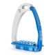 Strzemiona skokowe Tech Stirrups "Venice Sloped M" Silver/Blue