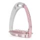 Strzemiona skokowe Tech Stirrups "Venice Sloped M" Silver/Pink