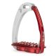 Strzemiona skokowe Tech Stirrups "Venice Sloped M" Silver/Red