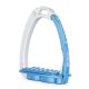 Strzemiona skokowe Tech Stirrups "Venice Sloped Evo" Silver/Blue