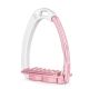 Strzemiona skokowe Tech Stirrups "Venice Sloped Evo" Silver/Pink