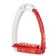 Strzemiona skokowe Tech Stirrups "Venice Sloped Evo" Silver/Red