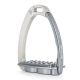 Strzemiona skokowe Tech Stirrups "Venice Sloped Evo" Silver/Titanium