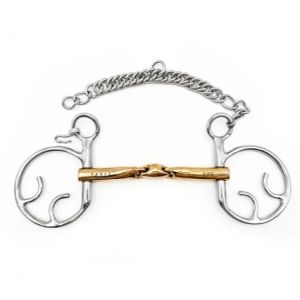 Wędzidło Fager "Axel Sweet Gold Kimblehook" 14 mm