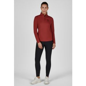 Bluzka techniczna Eskadron Heritage "Half-Zip" jesień/zima 2026 Merlot