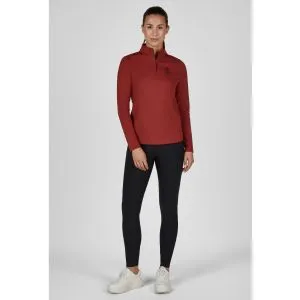Bluzka techniczna Eskadron Heritage "Half-Zip" jesień/zima 2026 Merlot