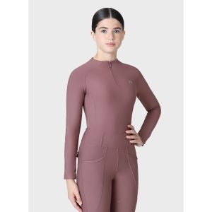 Koszulka młodzieżowa z długim rękawem Maximilian Equestrian "Nora Base Layer YR" Heather