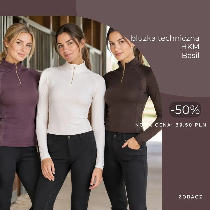 Szukaj: Bluzka techniczna z golfem HKM "Basil"