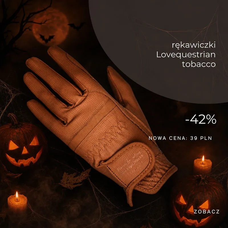 Rękawiczki Lovequestrian "Classic Elegance" Tobacco 24h