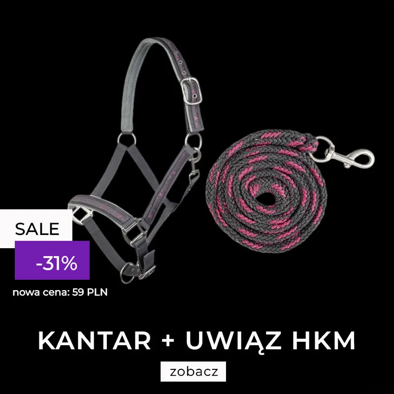 Kantar z uwiązem HKM "Stars" Grey