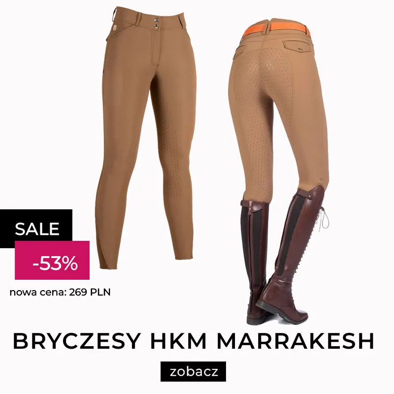 Bryczesy damskie HKM "Marrakesh" Light Brown 24h