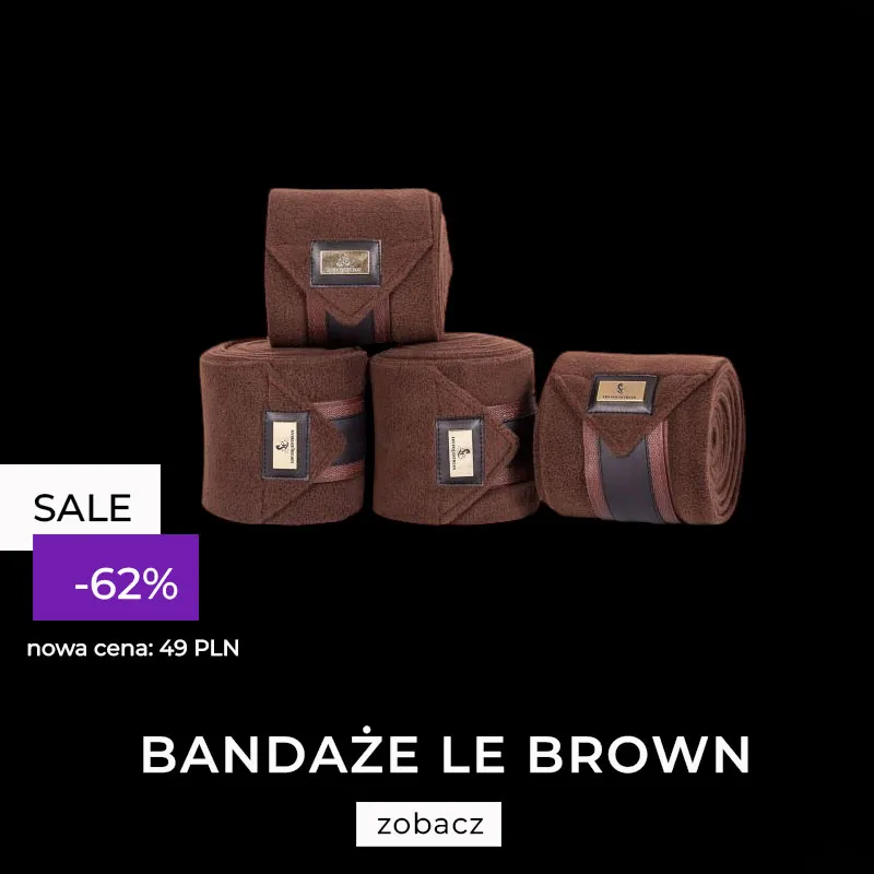 Bandaże polarowe Lovequestrian "Brown Glamour" 24h