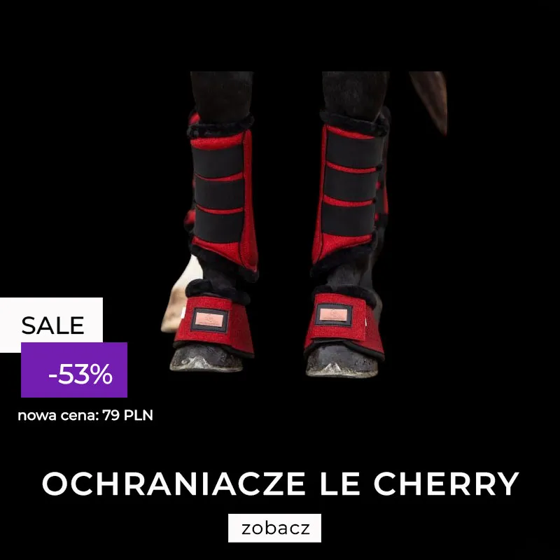 Ochraniacze Lovequestrian "Cherry Glitter" 24h