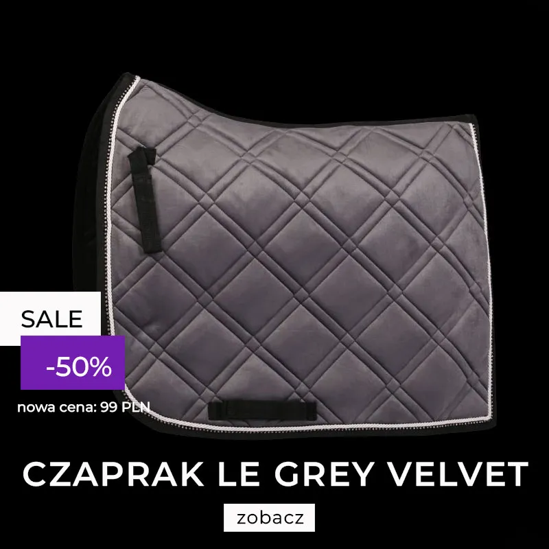Czaprak Lovequestrian "Crystal Grey Velvet" 24h