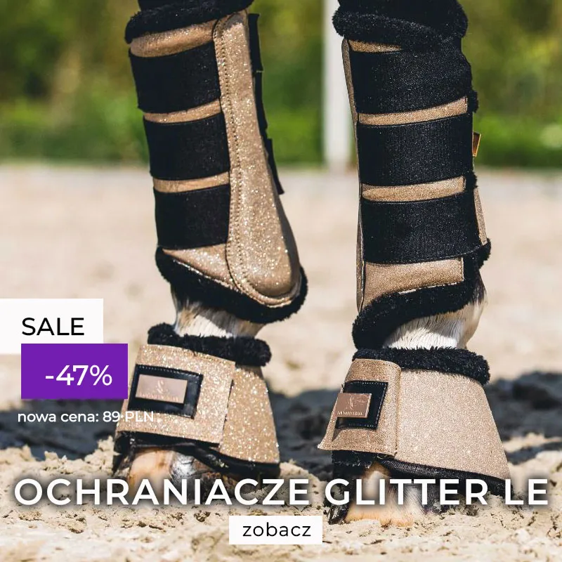 Ochraniacze Lovequestrian "Gold Glitter" 24h